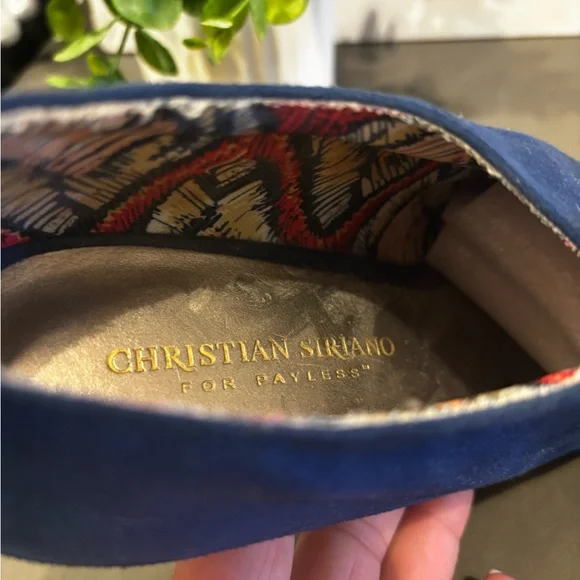 Christian Siriano Deep Blue Peep-Toe Boots - Picture 8 of 11